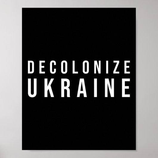 Poster Décoloniser l'Ukraine (Devant)