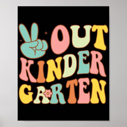 Poster Déconnexion jardin d'enfants Derniers jours école (Devant)