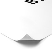 Poster Décontracté, Simple Le Mariage De L'Affiche de bie (Coin)