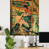 Poster Décor carrousel (Bureau à domicile)