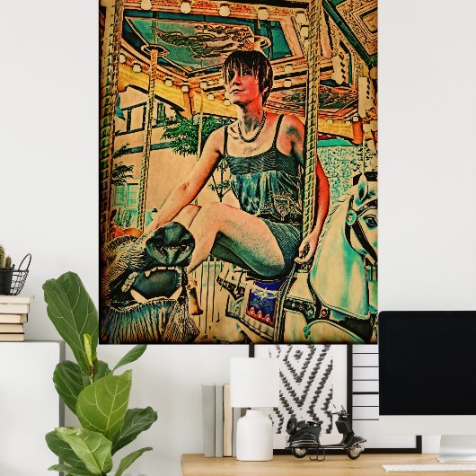 Poster Décor carrousel (Bureau à domicile)