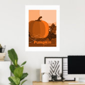 Poster Décor citrouille Orange Cuisine (Bureau à domicile)