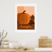 Poster Décor citrouille Orange Cuisine (Cuisine)
