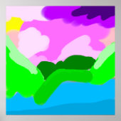 Poster Décor couleur codée (Devant)