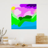 Poster Décor couleur codée (Cuisine)