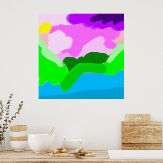 Poster Décor couleur codée (Cuisine)