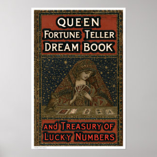 POSTER DÉCOR : COUVERTURE DE LIVRE VINTAGE FORTUNETELLER