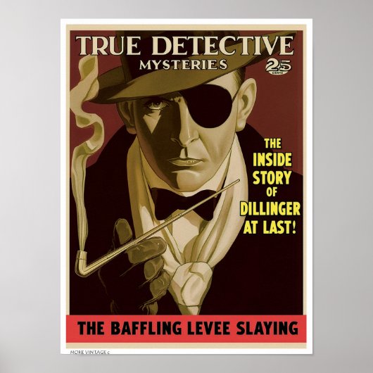 POSTER DECOR : COUVERTURE DE MAGAZINE TRUE DETECTIVE (Devant)
