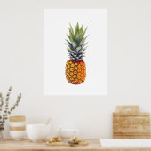 Poster Décor cuisine ananas (Cuisine)