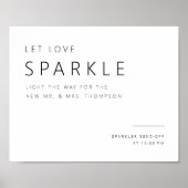 Poster Décor d'affichage minimal pour Mariage d'envoi Spa (Devant)