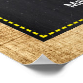 Poster Décor d'Affiche de bienvenue de Baby shower de tra (Coin)