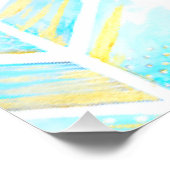 Poster Décor d'aquarelle inspiré ・ Maison ou bureau (Coin)