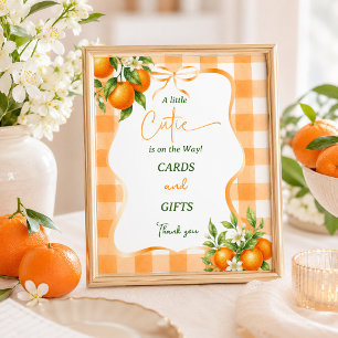 Poster Décor de Baby Shower pour un Petit Bout de Chou Or
