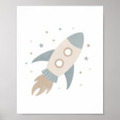 Poster Décor de chambre d'enfants de vaisseau spatial neu (Devant)