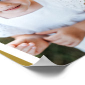 Poster Décor de famille moderne moutarde multi photo (Coin)