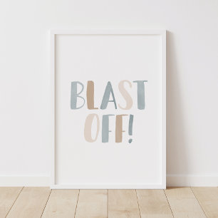 Poster Décor De La Chambre Des Enfants De L'Espace Extéri