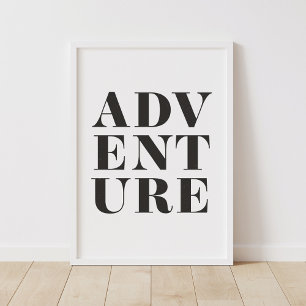 Poster Décor de la chambre pour enfants Noir et Blanc