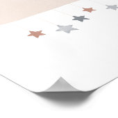 Poster Décor de la crèche de Boho en nuage d'aquarelle ne (Coin)