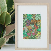 Poster Décor de la crèche de la jungle