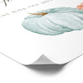 Poster Décor de l'affiche de bienvenue pour Citrouille mo (Coin)