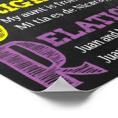 Poster Décor de l'affiche de la classe espagnole (Coin)