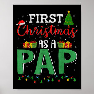 Poster Décor de l'arbre de Noël Drôle premier Noël