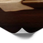 Poster Décor de maison festive aquarelle Père Noël cuisso (Coin)