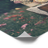 Poster Décor de mariage vintage (Coin)