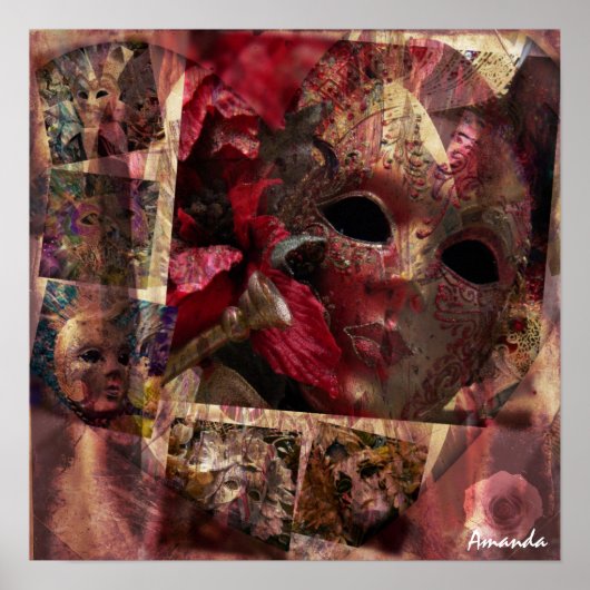 Poster Décor de Mascarade Dramatique (Devant)