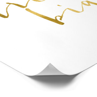 Poster Décor de mur à huile d'or, Gros rêve, Mur Ado Art