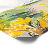 Poster Décor de mur d'aquarelle inspirationnelle et spiri (Coin)