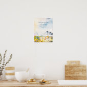 Poster Décor de mur d'aquarelle inspirationnelle et spiri (Cuisine)