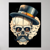 Poster Décor de mur de l'affiche de squelette (Devant)