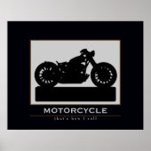 Poster Décor de mur de moto noir (Devant)
