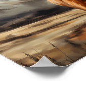 Poster Décor de mur de vaches Highland (Coin)