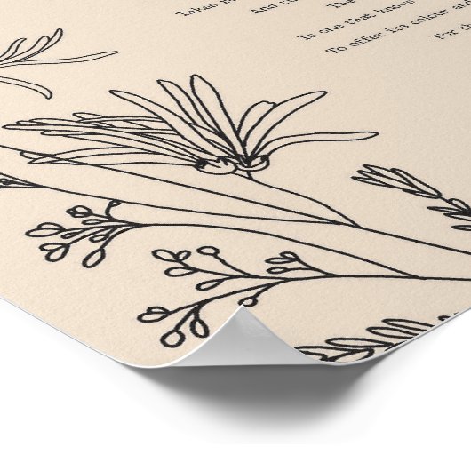 Poster Décor de mur d'impression de l'affiche (Coin)