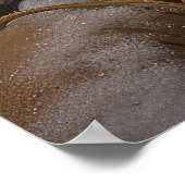 Poster Décor de Noël beagle Snowy Sleigh (Coin)