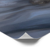 Poster Décor de Noël Bichon Frise Snowy Sleigh (Coin)