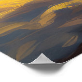 Poster Décor de Noël Corgi Snowy Sleigh (Coin)