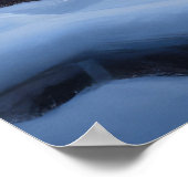 Poster Décor de Noël de l'hélier bleu neige (Coin)