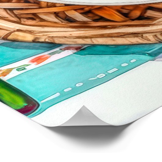 Poster Décor de Noël élégant inspiré par Boho (Coin)