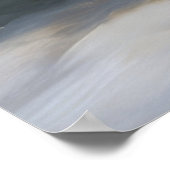 Poster Décor de Noël Greyhound Snowy Sleigh (Coin)