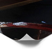 Poster Décor de Noël Keeshond Snowy Sleigh (Coin)