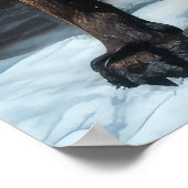 Poster Décor de Noël Malinoi Snowy Sleigh (Coin)