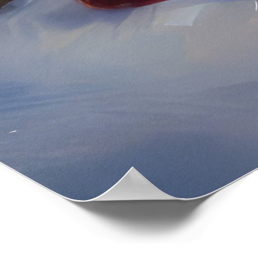 Poster Décor de Noël Pitbull Snowy Sleigh (Coin)