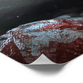 Poster Décor de Noël Poméranien Snowy Sleigh (Coin)