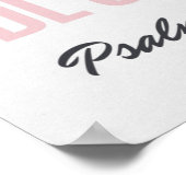 Poster Décor de nurserie Psaume 46:10 Restez calme (Coin)