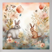 POSTER DÉCOR DE NURSERY EN BOIS ENCHANTÉ (Devant)