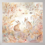 POSTER DÉCOR DE NURSERY EN BOIS ENCHANTÉ (Devant)