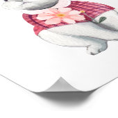 Poster Décor de pépinière de lapin géant (Coin)